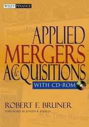 Cover of: Applied Mergers and Acquisitions, with CD-ROM (Wiley Finance)