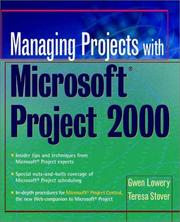 Cover of: Managing Projects With Microsoft(r) Project 2000: For Windows