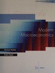 Cover of: Modern Macroeconomics: Study Guide