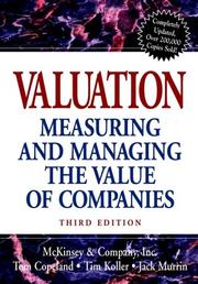 Cover of: McKinsey DCF Vaulation 2000 Model(to accompany Valuation by McKinsey and Company., Tom Copeland, Tim Koller, Jack Murrin
