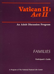 Cover of: Vatican II: Act II Families (Vatican II: Act II) by Robert L. Kinast