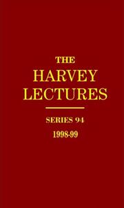 Cover of: The Harvey Lectures Series 94, 1998-1999