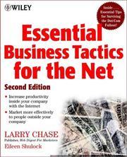 Cover of: Essential Business Tactics for the Net, 2nd Edition by Larry Chase, Eileen Shulock