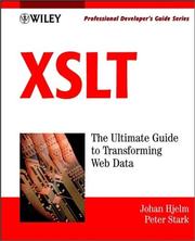 Cover of: XSLT by Johan Hjelm, Peter Stark