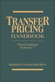 Cover of: Transfer pricing handbook