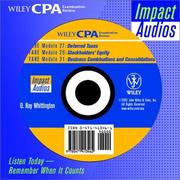 Cover of: Wiley Cpa Examination Review Impact Audios : Financial Accounting and Reporting