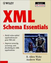 Cover of: XML Schema Essentials