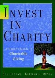 Cover of: Invest in Charity: A Donor's Guide to Charitable Giving