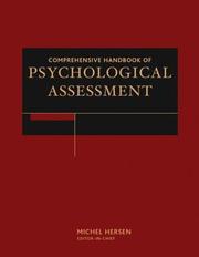 Comprehensive handbook of psychological assessment by Stephen N. Haynes, Elaine M. Heiby