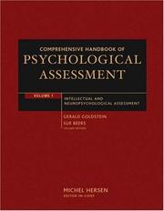 Cover of: Comprehensive Handbook of Psychological Assessment, Intellectual and Neuropsychological Assessment (Comprehensive Handbook of Psychological Assessment) by 