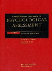Cover of: Comprehensive Handbook of Psychological Assessment, Behavioral Assessment (Comprehensive Handbook of Psychological Assessment)