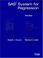 Cover of: SAS(r) System for Regression, 3rd Edition