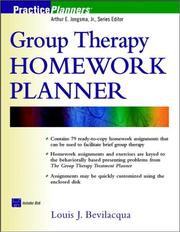 Cover of: Group Therapy Homework Planner