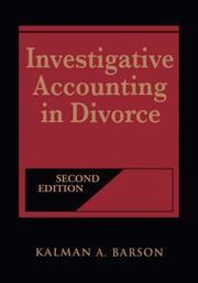 Cover of: Investigative Accounting in Divorce