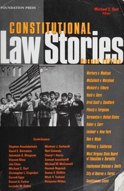 Cover of: Constitutional law stories by edited by Michael C. Dorf.