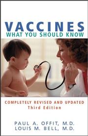 Cover of: Vaccines by Paul A. Offit, Louis M. Bell