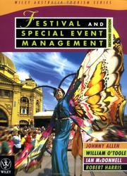 Cover of: Festival and special event management.