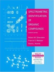 Cover of: Spectrometric identification of organic compounds. by Robert M. Silverstein