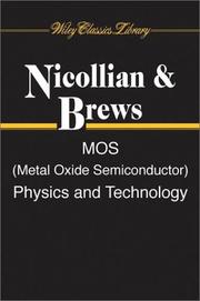 Cover of: MOS (metal oxide semiconductor) physics and technology by E. H. Nicollian