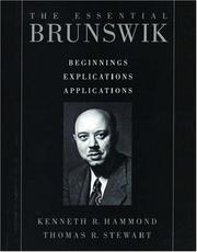 The essential Brunswik by Egon Brunswik