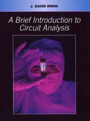 Cover of: A brief introduction to circuit analysis