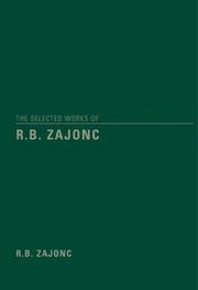 Cover of: The Selected Works of R.B. Zajonc