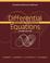 Cover of: Student Resource Manual to accompany Differential Equations