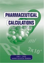 Cover of: Pharmaceutical Calculations