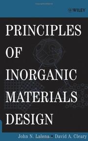 Cover of: Principles of Inorganic Materials Design