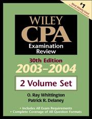 Cover of: Wiley CPA Examination Review, 2 Volume Set, 30th Edition, 2003-2004