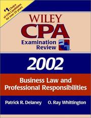 Cover of: Wiley Cpa Examination Review 2002: Business Law and Professional Responsibilities (Wiley Cpa Examination Review. Business Law and Professional Responsibilities, 2002)