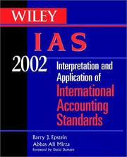 Cover of: Wiley IAS 2002: Interpretation and Application of International Accounting Standards 2002