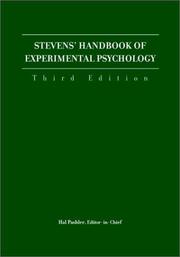 Cover of: Steven's Handbook of Experimental Psychology by 