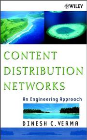 Cover of: Content distribution networks: an engineering approach