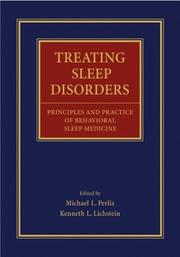 Cover of: Treating Sleep Disorders: Principles and Practice of Behavioral Sleep Medicine