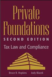 Private foundations by Bruce R. Hopkins