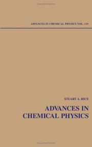 Cover of: Advances in Chemical Physics, Volume 129