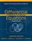 Cover of: Differential Equations, Maple Technology Resource Manual