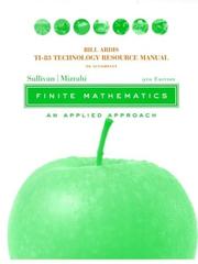 Cover of: Technology Resource Manual to accompany Finite Mathematics | Michael Joseph Sullivan Jr.