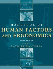 Cover of: Handbook of human factors and ergonomics