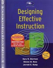 Cover of: Designing effective instruction