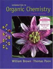 Cover of: Introduction to organic chemistry by William Henry Brown