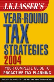 Cover of: J.K. Lasser's Year-Round Tax Strategies 2004