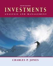 Cover of: Investments by Charles P. Jones