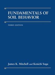 Cover of: Fundamentals of soil behavior by James Kenneth Mitchell