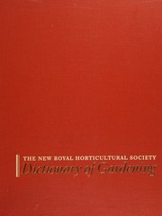 Cover of: Dictionary of gardening