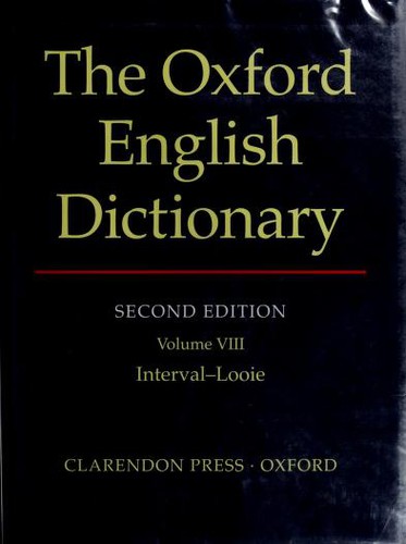 The Oxford English Dictionary, Second Edition by 