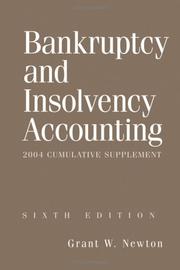 Cover of: Bankruptcy and Insolvency Accounting, 2 Volume Set, 2004 Cumulative Supplement