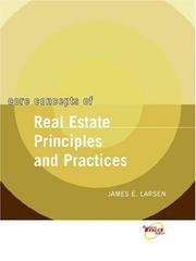 Cover of: Core Concepts of Real Estate Principles and Practices