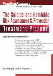 Cover of: The Suicide and Homicide Risk Assessment & Prevention Treatment Planner